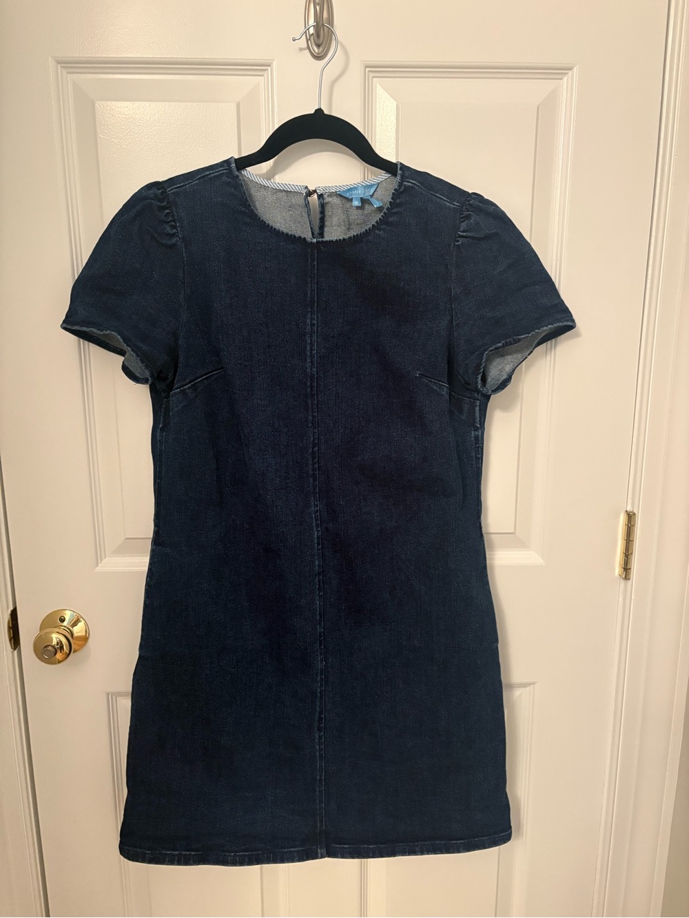 EUC Draper James Denim Shift Dress Dark Wash Size 8